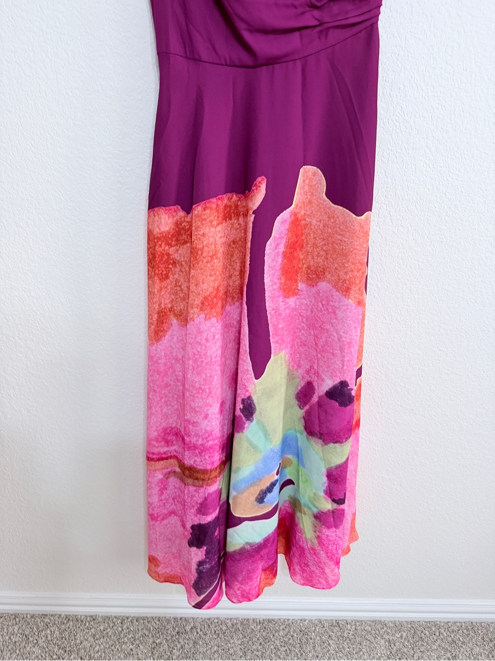 AMUR floral one shoulder gown size 4 - Picture 9 of 16